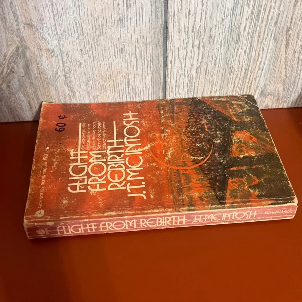 Flight From Rebirth J.T. McIntosh 1971 First Avon Printing Sci-Fi Paperback